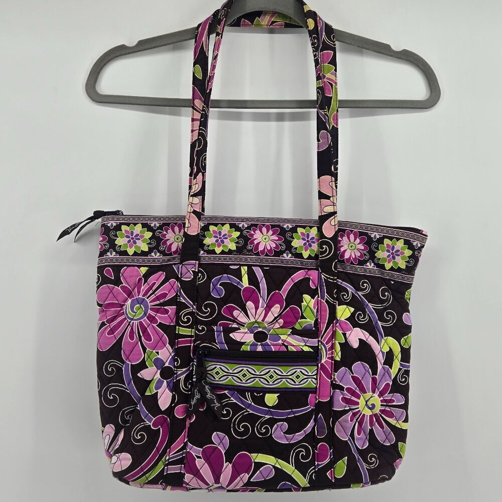 Vera Bradley Purple Punch Tote - Brown/Purple